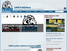 Tablet Screenshot of lionpublishers.com
